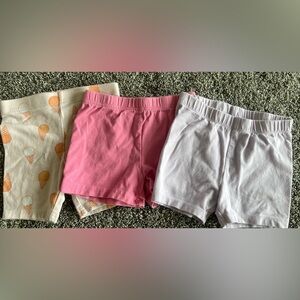 Gently Used Size 4, Vibrant Orange Pink Purple Toddler Shorts